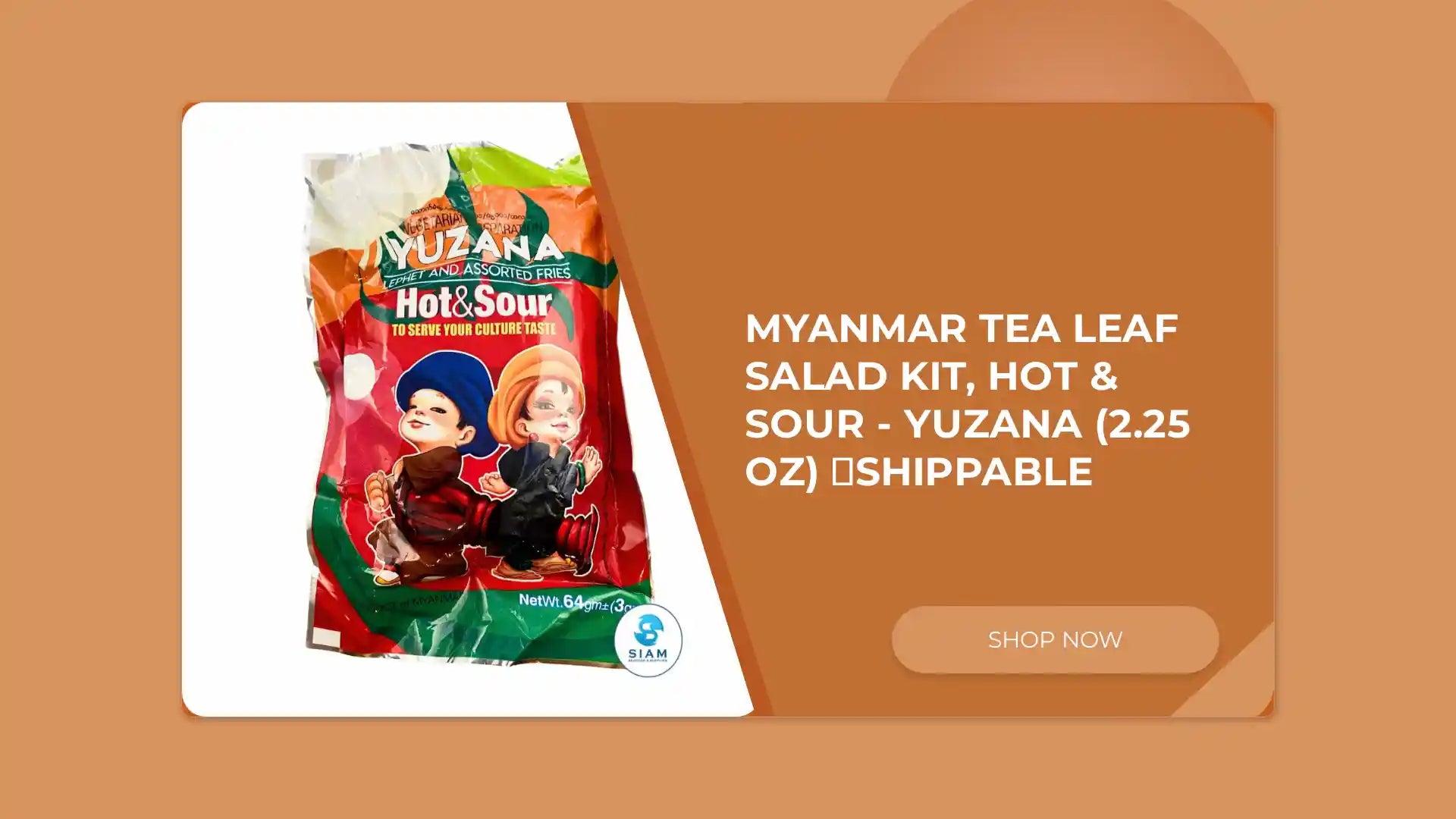 Myanmar Tea Leaf Salad Kit, Hot &amp; Sour - Yuzana (2.25 oz) 📦shippable by@Outfy