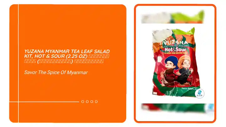 Yuzana Myanmar Tea Leaf Salad Kit, Hot &amp; Sour (2.25 oz) ยำใบชาพม่า (เลอะเพ็ตโตะ) ตรายูซาน่า by@Outfy