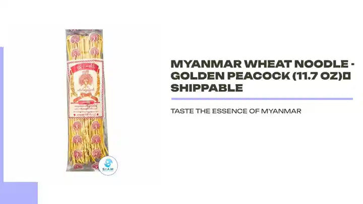 Myanmar Wheat Noodle - Golden Peacock (11.7 oz)📦shippable by@Outfy