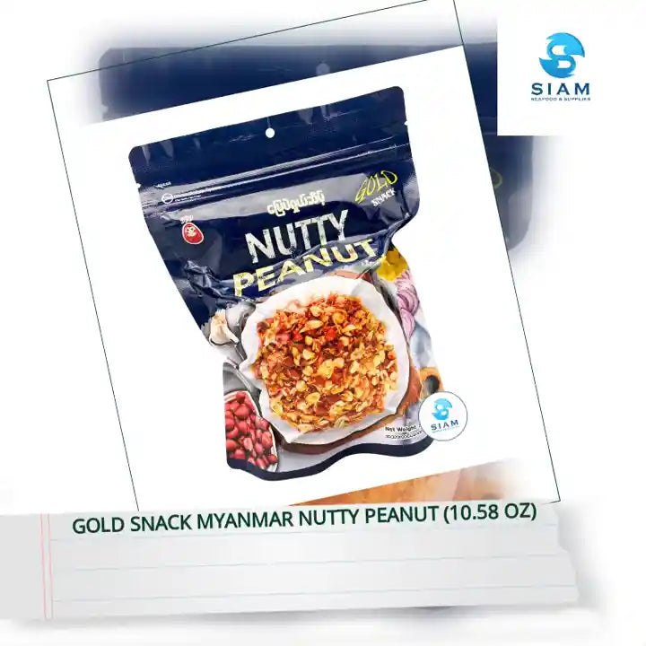 Gold Snack Myanmar Nutty Peanut (10.58 oz) by@Outfy