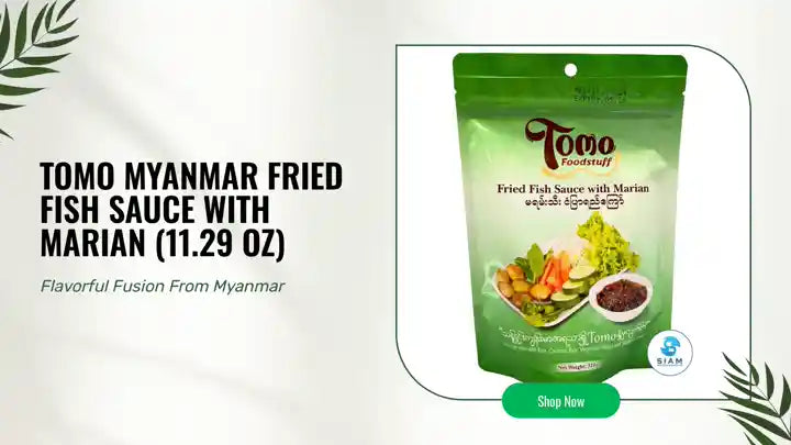 Tomo Myanmar Fried Fish Sauce with Marian (11.29 oz) by@Outfy