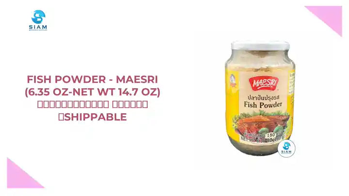 Fish Powder - MaeSri (6.35 oz-Net Wt 14.7 oz) ปลาป่นปรุงรส แม่ศรี 📦Shippable by@Outfy