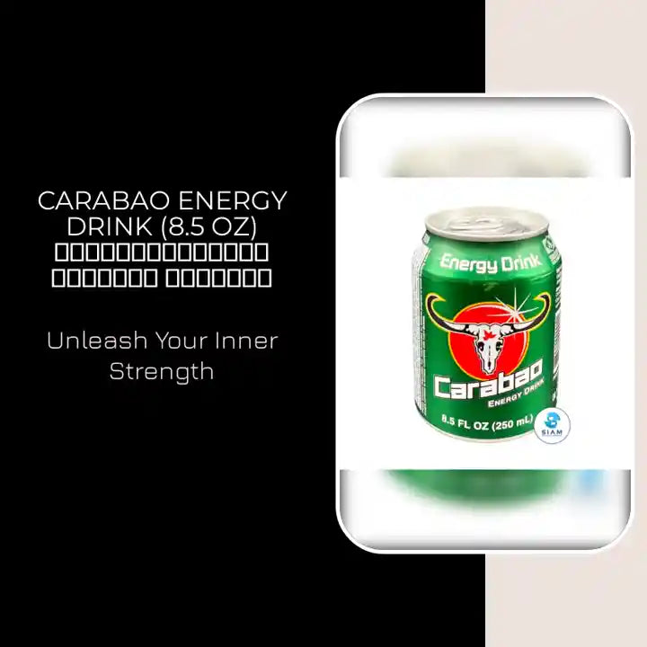 Carabao Energy Drink (8.5 oz) เครื่องดื่มให้พลังงาน คาราบาว by@Outfy