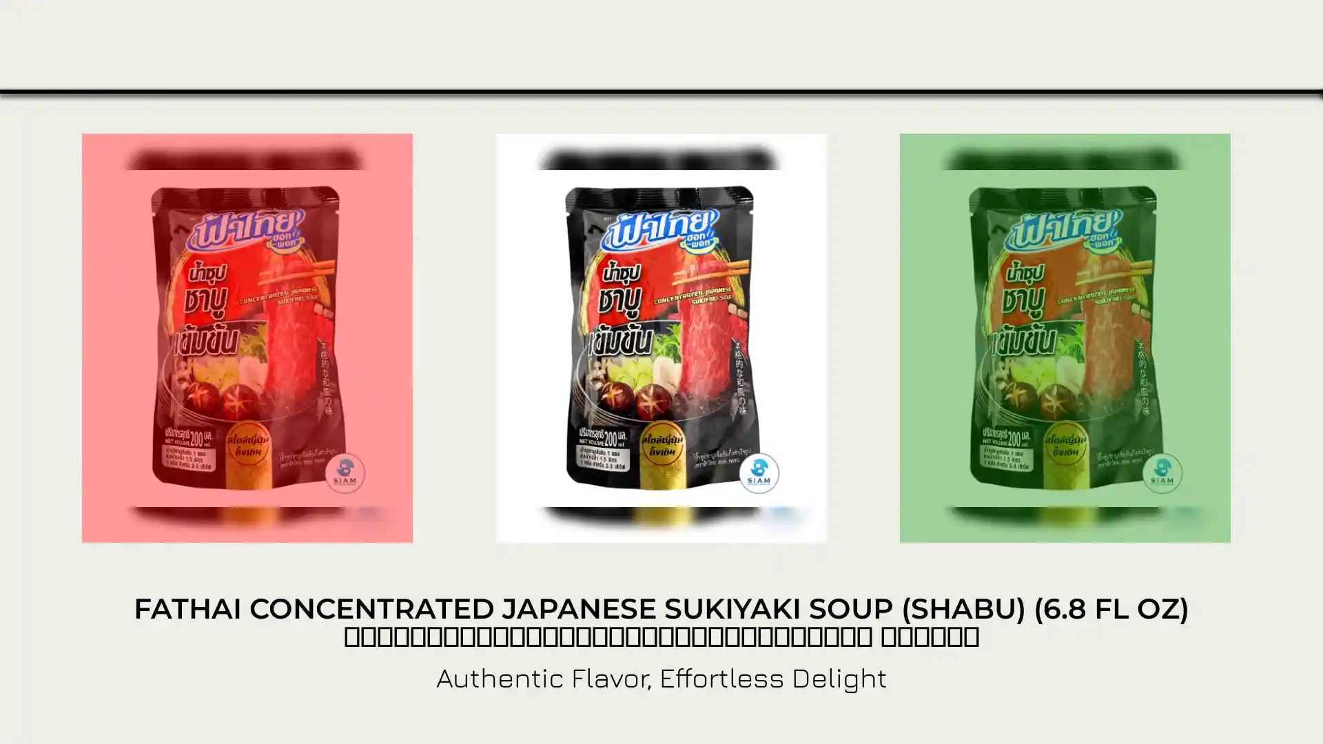 FaThai Concentrated Japanese Sukiyaki Soup (Shabu) (6.8 fl oz) น้ำซุปชาบูเข้มข้นกึ่งสำเร็จรูป ฟ้าไทย by@Outfy