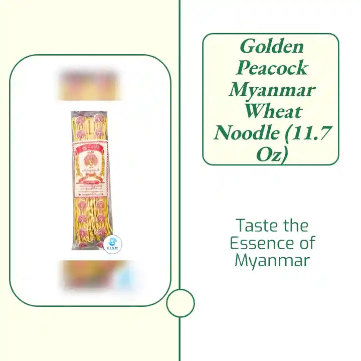 Golden Peacock Myanmar Wheat Noodle (11.7 oz) by@Outfy