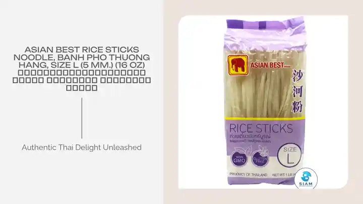 Asian Best Rice Sticks Noodle, banh pho thuong hang, Size L (5 mm.) (16 oz) เส้นก๋วยเตี๋ยวจันทร์บูรณ์ ขนาดใหญ่ เอเชี่ยน เบสท์ by@Outfy
