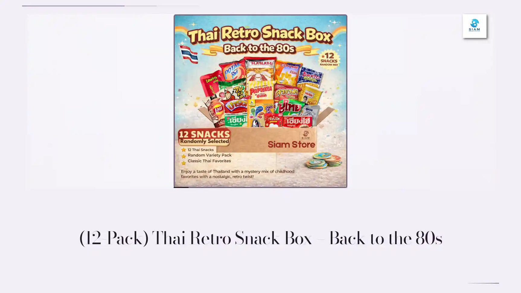 (12-Pack) Thai Retro Snack Box &ndash; Back to the 80s by@Outfy
