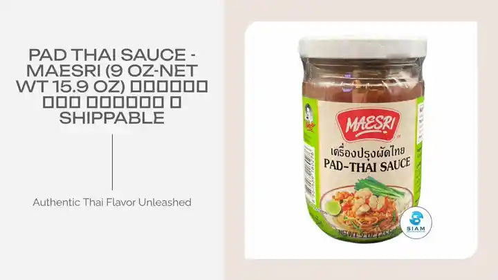 Pad Thai Sauce - MaeSri (9 oz-Net Wt 15.9 oz) ซอสผัดไทย แม่ศรี 📦shippable by@Outfy