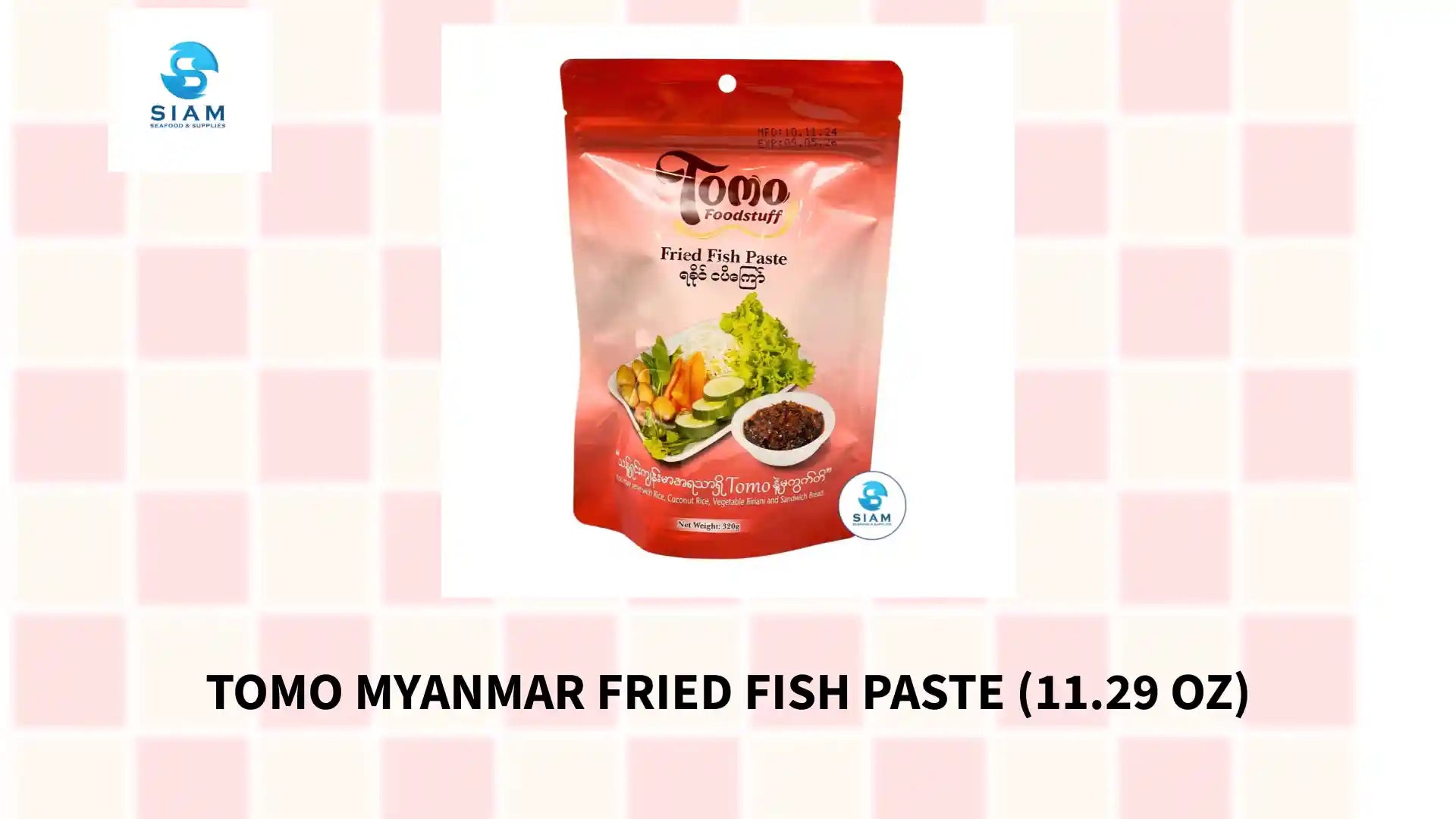Tomo Myanmar Fried Fish Paste (11.29 oz) by@Outfy