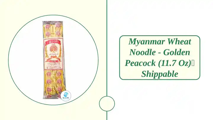 Myanmar Wheat Noodle - Golden Peacock (11.7 oz)📦shippable by@Outfy