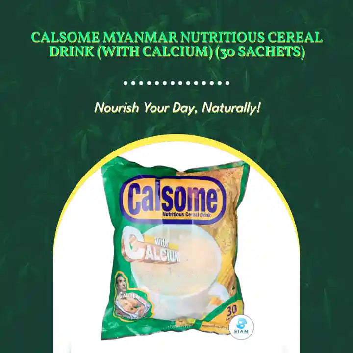Calsome Myanmar Nutritious Cereal Drink (with Calcium) (30 Sachets) by@Outfy