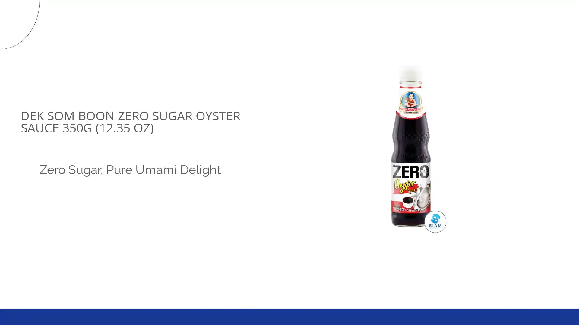 DEK SOM BOON Zero Sugar Oyster Sauce 350g (12.35 oz) ซอสหอยนางรม สูตรไม่มีน้ำตาล ตราเด็กสมบูรณ์ by@Outfy