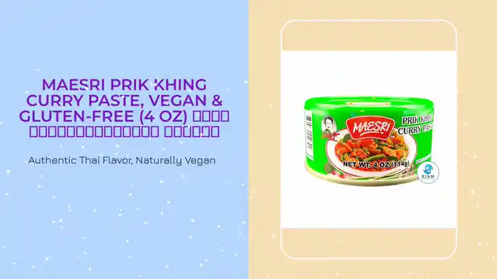 MaeSri Prik Khing Curry Paste, Vegan &amp; Gluten-Free (4 oz) น้ำพริกผัดพริกขิง แม่ศรี by@Outfy