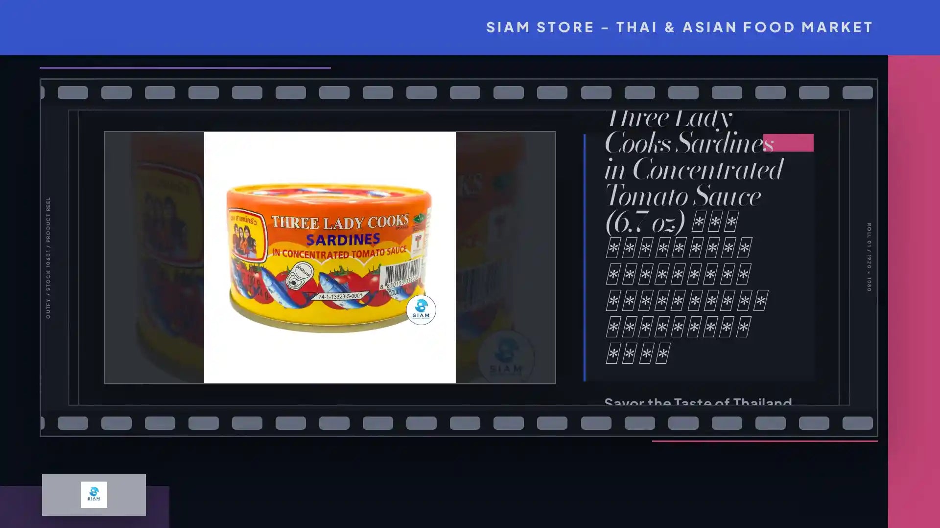 Three Lady Cooks Sardines in Concentrated Tomato Sauce (6.7 oz) ปลาซาร์ดีนในซอสมะเขือเทศเข้มข้น ตราสามแม่ครัว by@Outfy