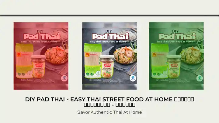 DIY Pad Thai - Easy Thai Street Food at Home ชุดทำอาหารไทย - ผัดไทย by@Outfy