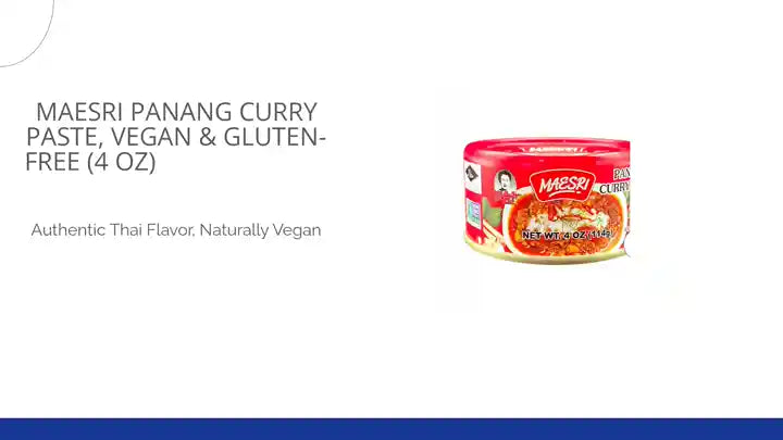 MaeSri Panang Curry Paste, Vegan &amp; Gluten-Free (4 oz) น้ำพริกแกงพะแนง แม่ศรี by@Outfy