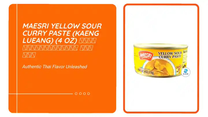 MaeSri Yellow Sour Curry Paste (Kaeng Lueang) (4 oz) น้ำพริกแกงเหลือง แม่ศรี by@Outfy