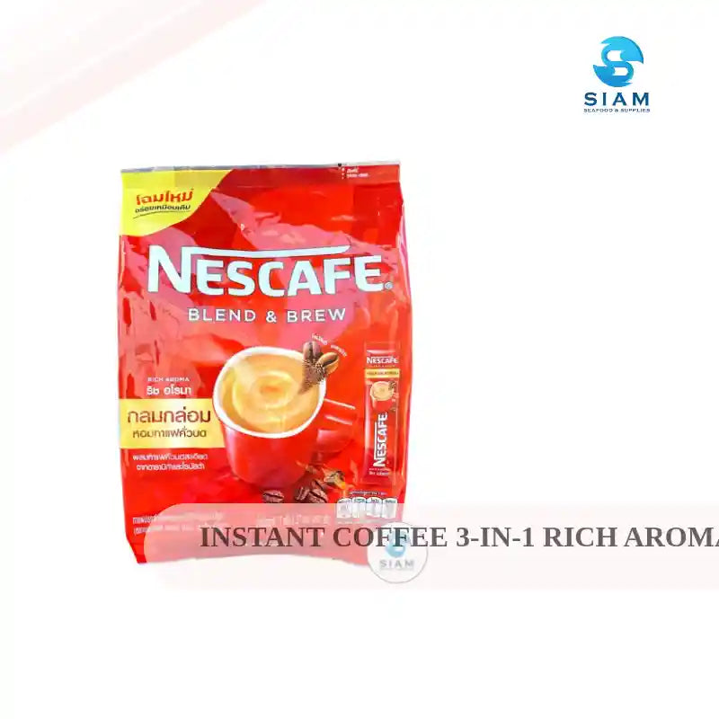 Instant Coffee 3-in-1 Rich Aroma (Red) - Nescafe (Pack of 27 packets, 16.2 oz) กาแฟปรุงสำเร็จ ริช อโรมา เนสกาแฟ 📦shippable by@Outfy