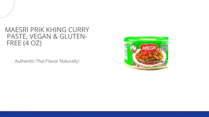 MaeSri Prik Khing Curry Paste, Vegan &amp; Gluten-Free (4 oz) น้ำพริกผัดพริกขิง แม่ศรี by@Outfy
