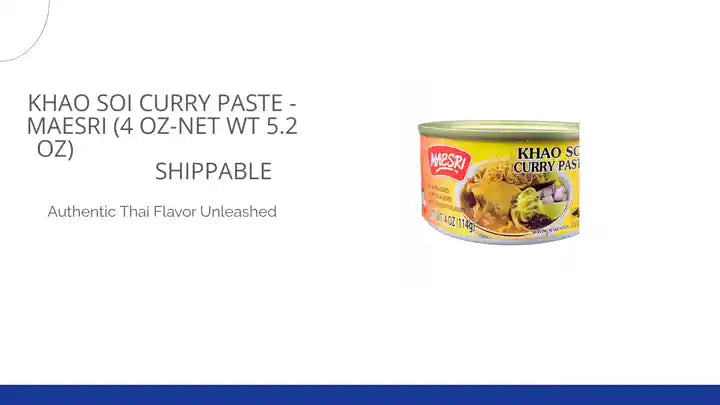 Khao Soi Curry Paste - MaeSri (4 oz-Net Wt 5.2 oz) น้ำพริกข้าวซอย แม่ศรี 📦shippable by@Outfy
