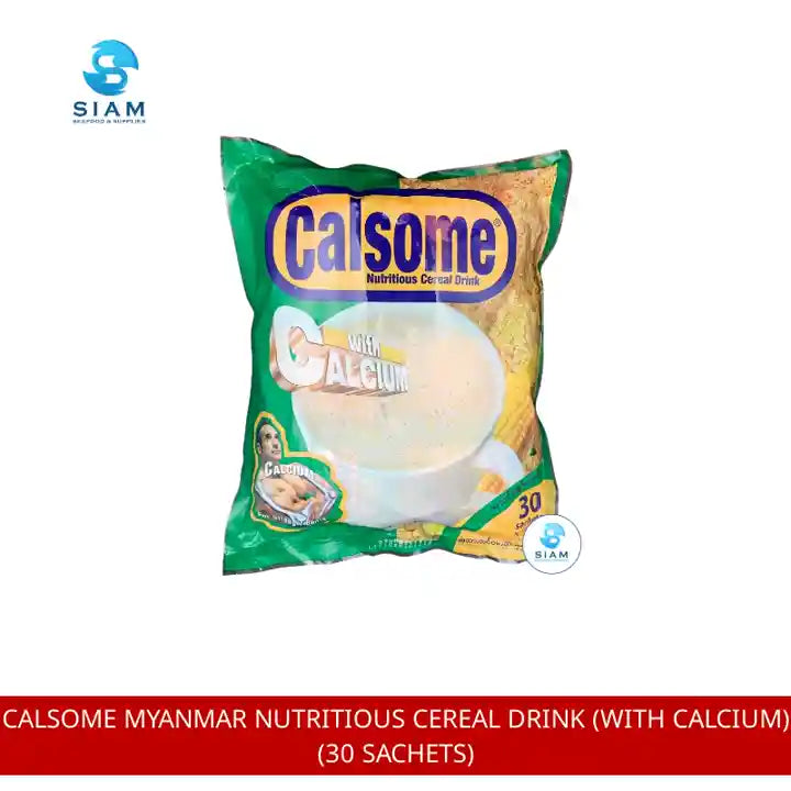 Calsome Myanmar Nutritious Cereal Drink (with Calcium) (30 Sachets) by@Outfy