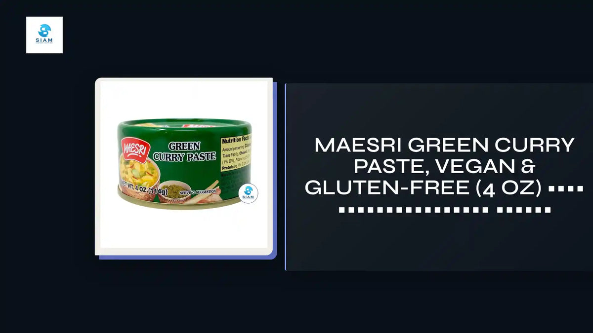 MaeSri Green Curry Paste, Vegan &amp; Gluten-Free (4 oz) น้ำพริกแกงเขียวหวาน แม่ศรี by@Outfy