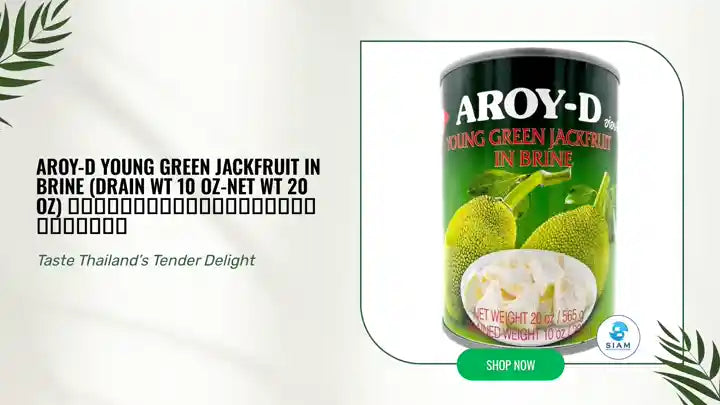 Aroy-D Young Green Jackfruit in Brine (Drain wt 10 oz-Net wt 20 oz) ขนุนอ่อนในน้ำเกลือ อร่อยดี by@Outfy