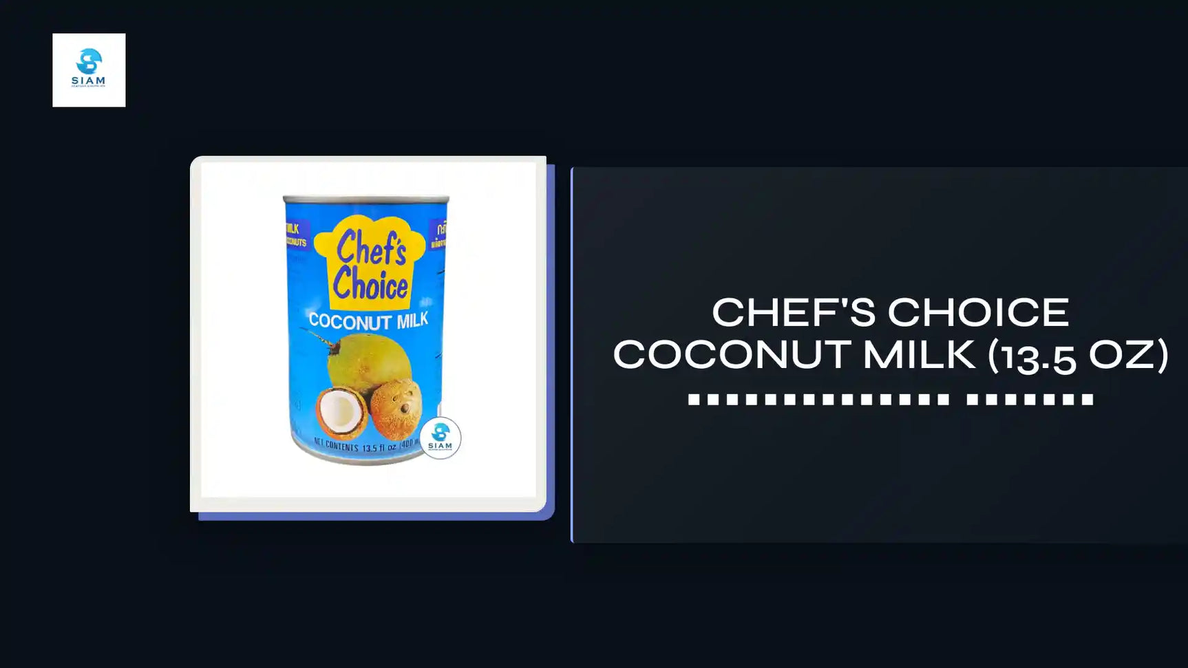 Chef's Choice Coconut Milk (13.5 oz) กะทิสำเร็จรูป เชฟช้อย by@Outfy