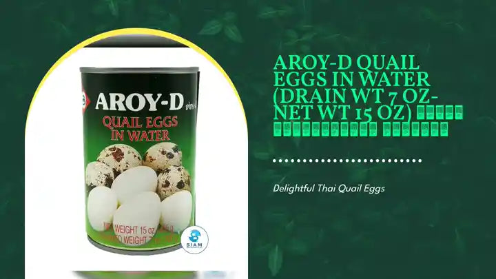 Aroy-D Quail Eggs in Water (Drain wt 7 oz-Net wt 15 oz) ไข่นกกะทากระป๋อง อร่อยดี by@Outfy
