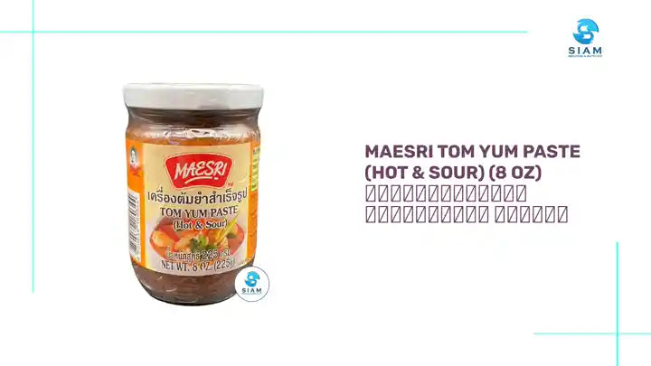 MaeSri Tom Yum Paste (Hot &amp; Sour) (8 oz) เครื่องต้มยำสำเร็จรูป แม่ศรี by@Outfy