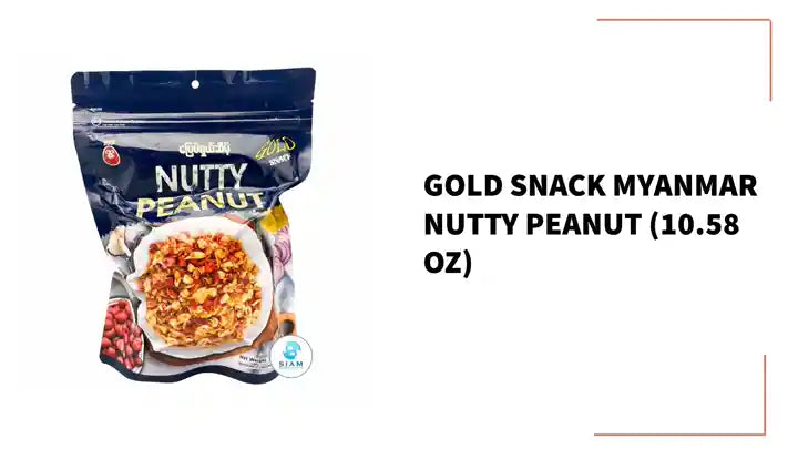 Gold Snack Myanmar Nutty Peanut (10.58 oz) by@Outfy
