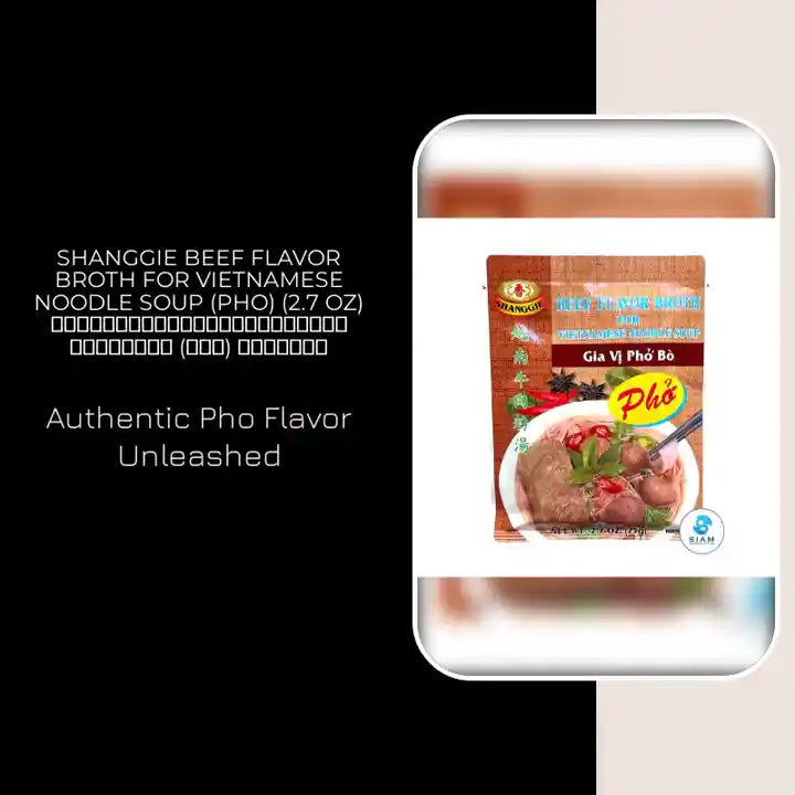 Shanggie Beef Flavor Broth for Vietnamese Noodle Soup (Pho) (2.7 oz) ผงปรุงน้ำซุปก๋วยเตี๋ยวเวียดนาม (เฝอ) รสเนื้อ by@Outfy