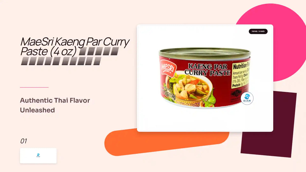 MaeSri Kaeng Par Curry Paste (4 oz) น้ำพริกแกงป่า แม่ศรี by@Outfy