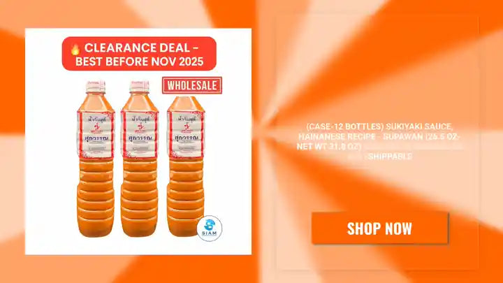 (CASE-12 bottles) Sukiyaki Sauce, Hainanese Recipe - Supawan (26.5 oz-Net Wt 31.8 oz) น้ำจิ้มสุกี้ สูตรไหหลำ ศุภวรรณ 📦shippable by@Outfy