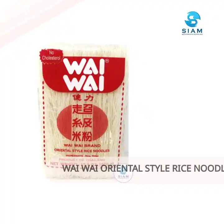 Wai Wai Oriental Style Rice Noodles (17.5 oz) เส้นหมี่อบแห้ง ไวไว by@Outfy