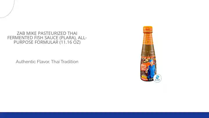 Zab Mike Pasteurized Thai Fermented Fish Sauce (Plara), All-Purpose Formular (11.16 oz) น้ำปลาร้าต้มสุกปรุงรส แซ่บไมค์ สูตรแซ่บทุกเมนู by@Outfy