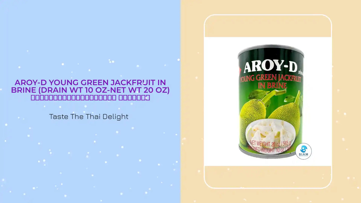 Aroy-D Young Green Jackfruit in Brine (Drain wt 10 oz-Net wt 20 oz) ขนุนอ่อนในน้ำเกลือ อร่อยดี by@Outfy