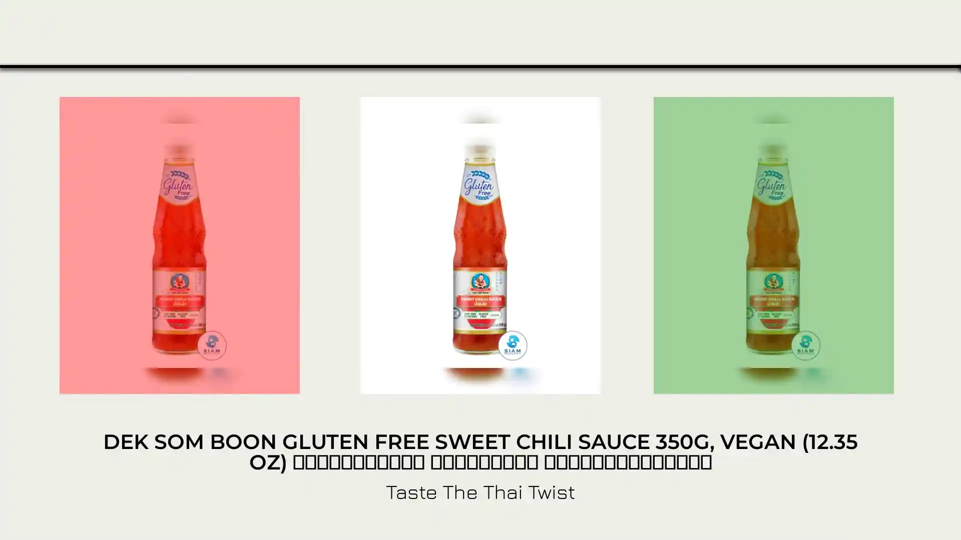 DEK SOM BOON Gluten Free Sweet Chili Sauce 350g, Vegan (12.35 oz) น้ำจิ้มไก่ กลูเตนฟรี ตราเด็กสมบูรณ์ by@Outfy