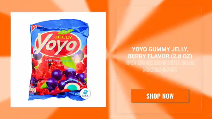 YoYo Gummy Jelly, Berry Flavor (2.8 oz) โยโย ขนมเยลลี่เจลาติน กลิ่นเบอร์รี่มิกซ์ by@Outfy