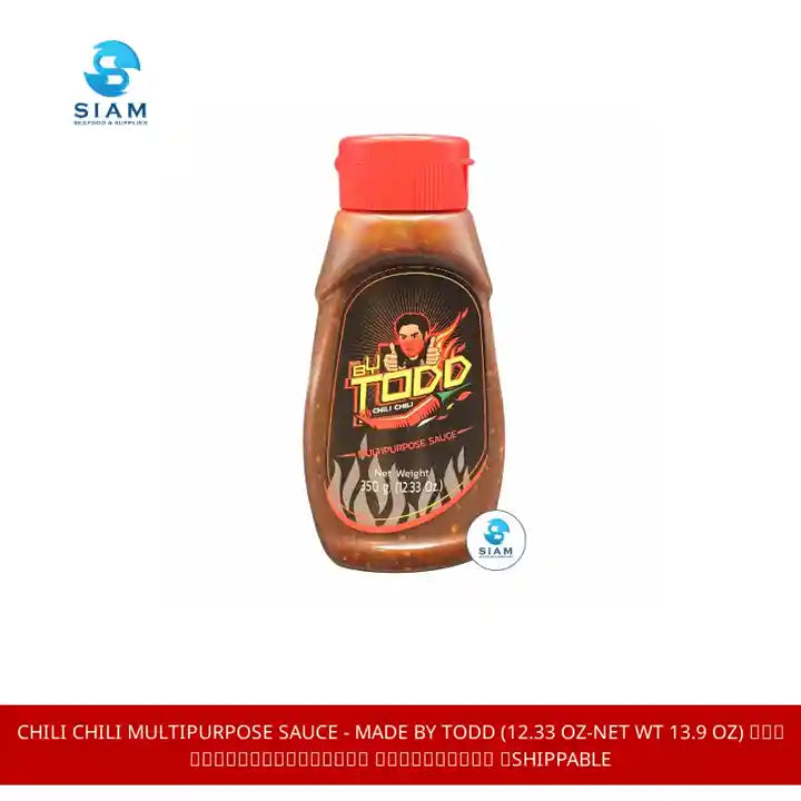 Chili Chili Multipurpose Sauce - Made By Todd (12.33 oz-Net Wt 13.9 oz) ซอสพริกอเนกประสงค์ เมดบายต๊อด 📦shippable by@Outfy