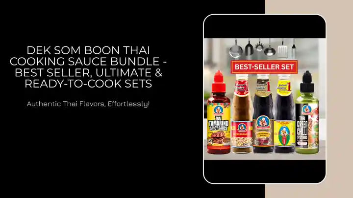 DEK SOM BOON Thai Cooking Sauce Bundle - Best Seller, Ultimate &amp; Ready-to-Cook Sets by@Outfy