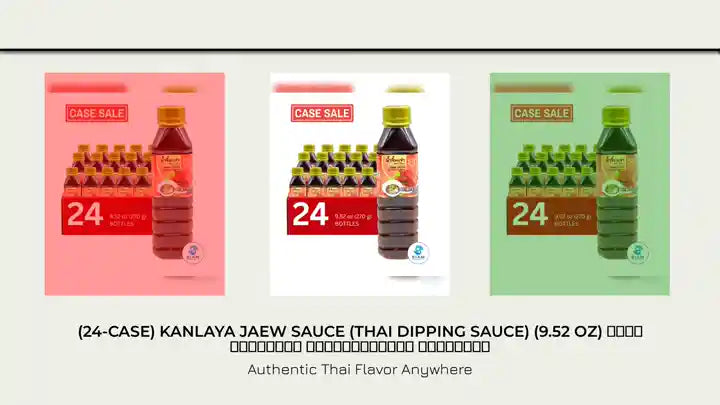 (24-Case) Kanlaya Jaew Sauce (Thai Dipping Sauce) (9.52 oz) น้ำจิ้มแจ่ว อร่อยทุกเมนู ตรากัลยา by@Outfy