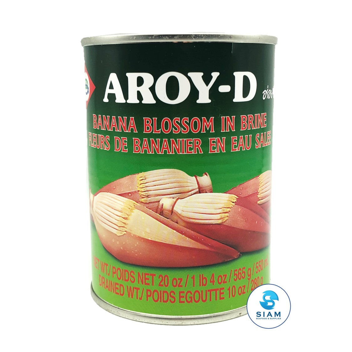 Banana Blossom in Brine - Aroy-D (Drain Wt 10 oz-Net Wt 22.9 oz) หัวปลีในน้ำเกลือ อร่อยดี shippable Siam Store - Thai & Asian Food Market