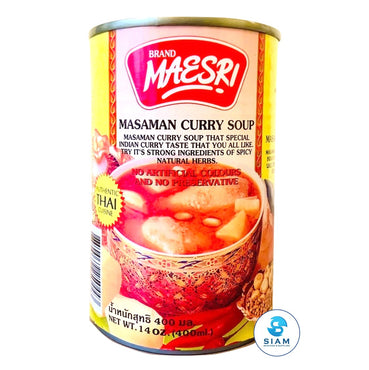 (Case) Massaman Curry Soup, Ready to Cook - MaeSri (14 oz x 12 per case) ซุปแกงมัสมั่นสำเร็จรูป แม่ศรี แบบยกลัง MaeSri