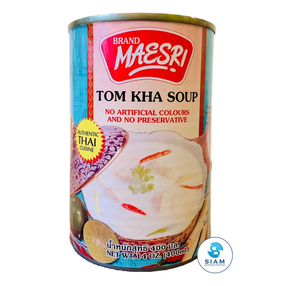 (Case) Tom Kha Soup, Ready to Cook - MaeSri (14 oz x 12 per case) ซุปต้มข่าสำเร็จรูป แม่ศรี แบบยกลัง MaeSri