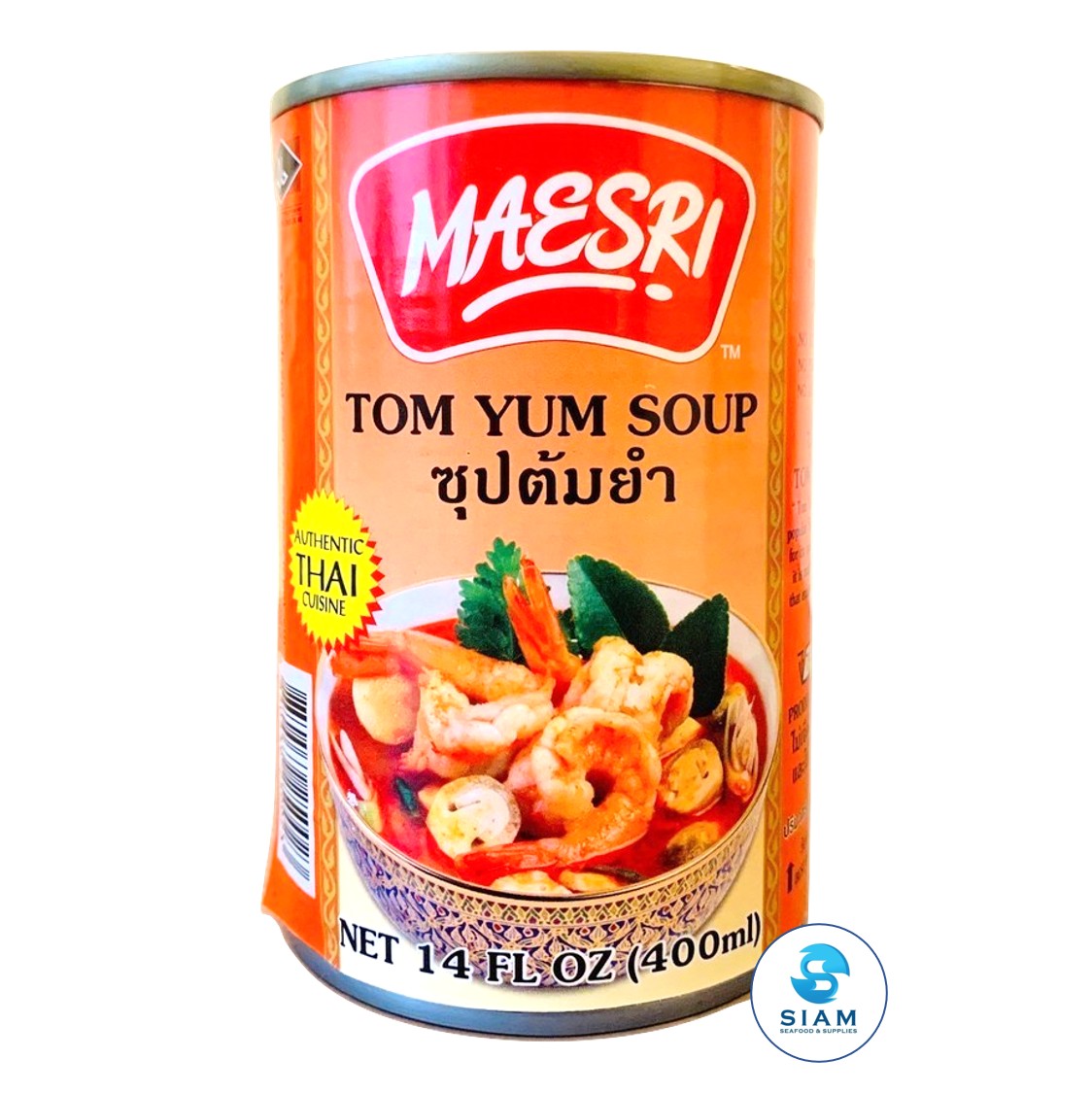 (Case) Tom Yum Soup, Ready to Cook - MaeSri (14 oz x 12 per case) ซุปต้มยำสำเร็จรูป แม่ศรี แบบยกลัง MaeSri