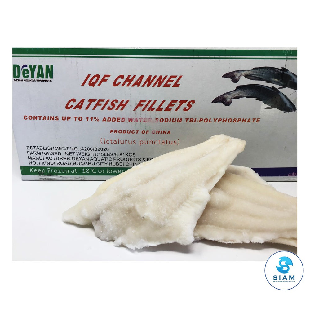 Catfish Fillets, Farm Raised, Frozen (15 lbs case-$5.15/lb) Brand may vary
