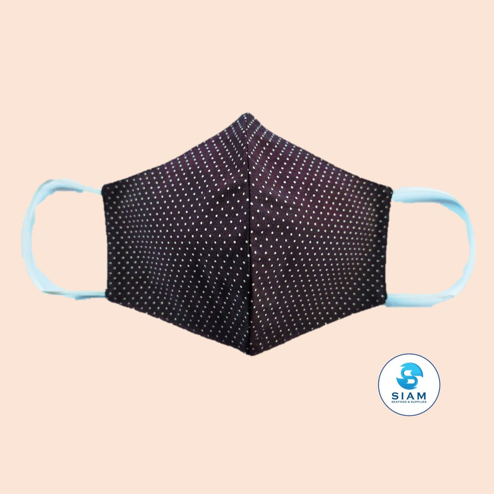 Cloth Mask 2-Layer - Brown Dot (1 oz) shippable Siam Store - Asian Food Market