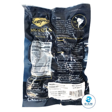 Cooked Mussel, Whole Shell, 18-24 cnt - Blue Mussel, Frozen (1 lbs bag-$2.75/lb) Brand may vary