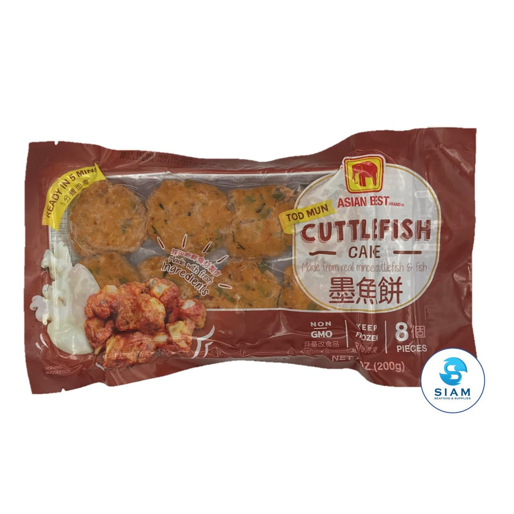 Cuttlefish Dumpling (Tod Mun), Frozen - Asian Best (8 pcs, 7 oz) Asian Best